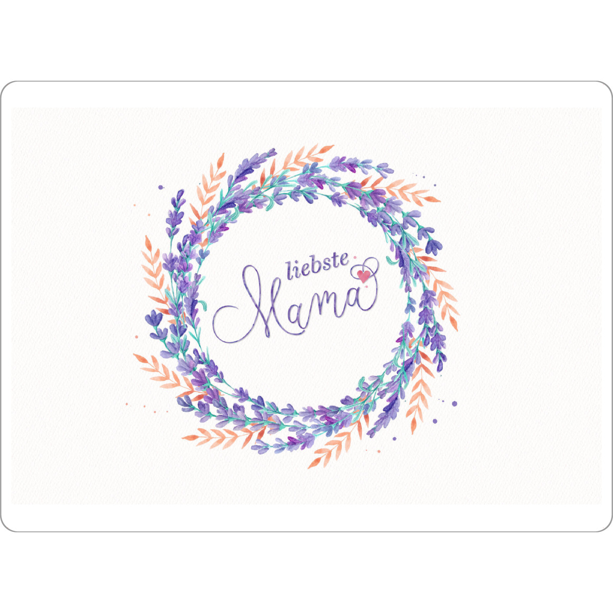Tischset "Mama, – für dich" artboxONE - Typografie,Floral,Für Mama