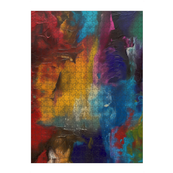 artboxONE Puzzle "Bunte Abstrakte Dynamik" artboxONE - Abstrakt,Geometrie,Marmor