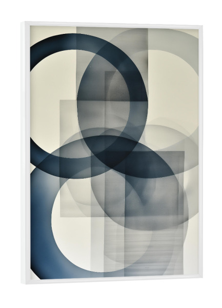 Poster mit weißem Rahmen "Runde Ästhetik" artboxONE - Abstrakt,Geometrie