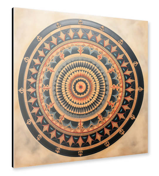 Alu-Dibond "Runde Rosette" 30x30 cm artboxONE