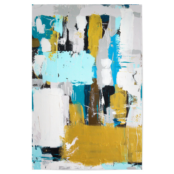 Poster 30x20 cm "Tove Höglund - Coffee Break" artboxONE - Abstrakt - Abstrakt,Modern,Pinsel,Farbenfroh,Bunt,Maximalism,Farbe