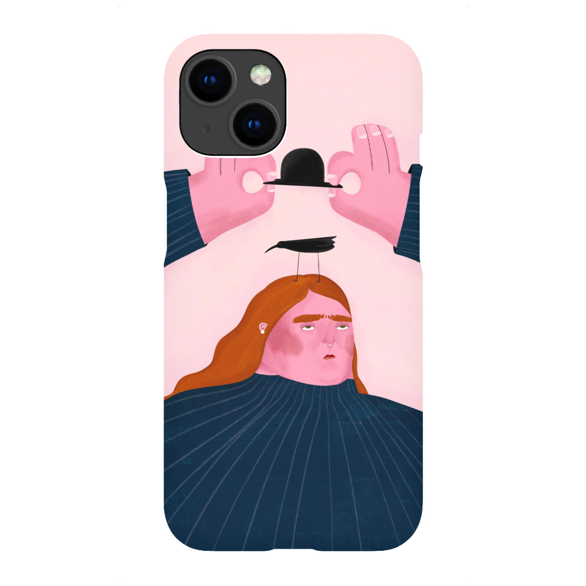iPhone "Oh. Ofi - Vogel auf dem Kopf" Premium-Case Handyhülle artboxONE