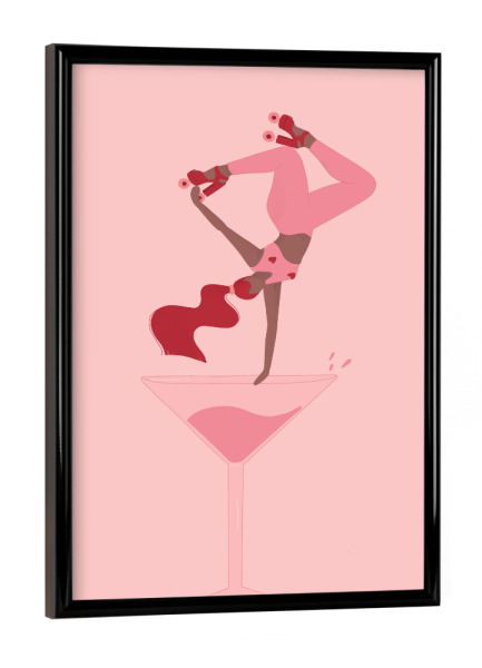 Poster mit schwarzem Rahmen "Grenzebach - Let ́s celebrate" artboxONE - Menschen,Essen & Trinken / Alkohol,Festivals