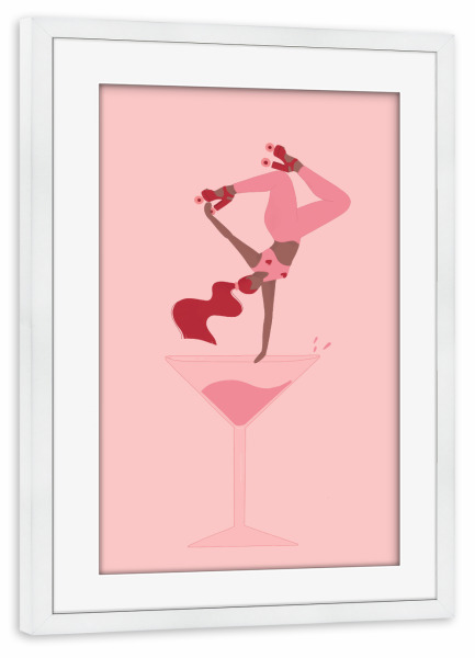 Poster mit Rahmen weiß "Grenzebach - Let ́s celebrate" artboxONE - Menschen,Essen & Trinken / Alkohol,Festivals