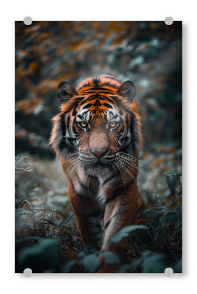 Acrylglasbild "Tiger in der Wildnis" artboxONE - Natur,Tiere - Tiger,Tier,Natur,Wildnis,Wild,Raubkatze,Ki