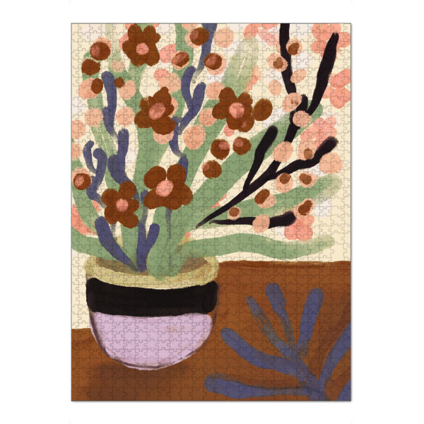 Puzzle Ravensburger "Pastelle Blumen Impression (Elf)" artboxONE - Floral,Abstrakt,Für Mama