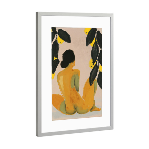 Poster mit Rahmen Silber "Natur Und Ich" artboxONE - Abstrakt,Menschen,Für Mama