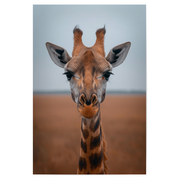 Poster "Giraffe in der Wildnis" artboxONE - Natur,Reise,Tiere - Giraffe,Natur,Tiere,Afrika,Reise,Portrait