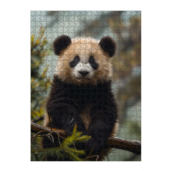Puzzle Ravensburger "Panda auf einem Ast" artboxONE - Natur,Reise,Tiere - Bär,Panda,Natur,Tiere,Wald,Baum,Klettern,Exotisch - Bild bär