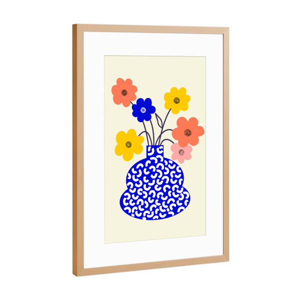 Poster mit Rahmen Kupfer "Nachlass" artboxONE - Natur,Floral