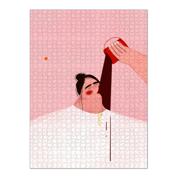 Puzzle Ravensburger "Oh. Ofi - Montagmorgen" artboxONE - Essen & Trinken,Comic,Menschen