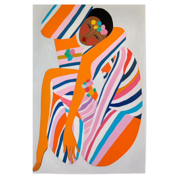 Poster 30x20 cm "Feminine Streifen" artboxONE - Abstrakt,Menschen,Fashion
