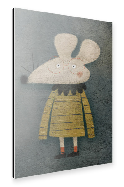 Alu-Dibond "Nelli Suneli - KLeine Maus" 30x20 cm artboxONE