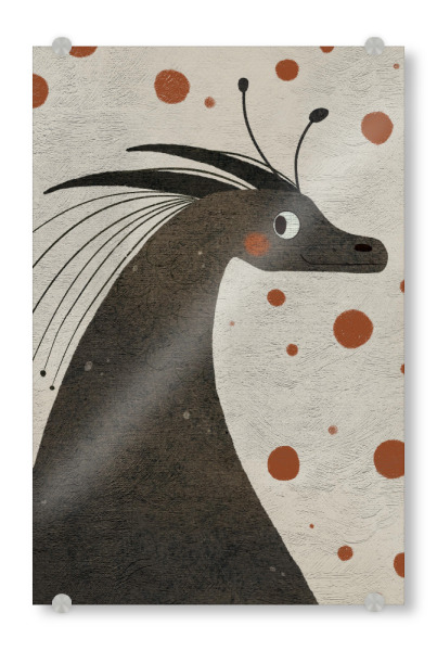 Acrylglasbild "Nelli Suneli - Kleiner Dino" artboxONE - Für Kinder,Tiere