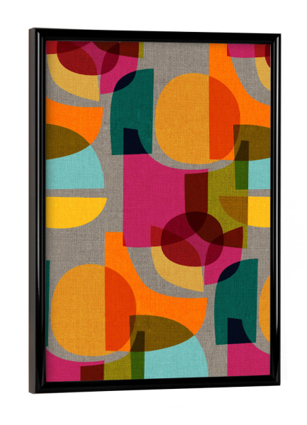 Poster mit schwarzem Rahmen "Cecilia Mok - Kaleidoscope" artboxONE - Abstrakt,Geometrie - Abstrakt,Modern,Form,Geometrie,Kreis,Popart,Maximalism
