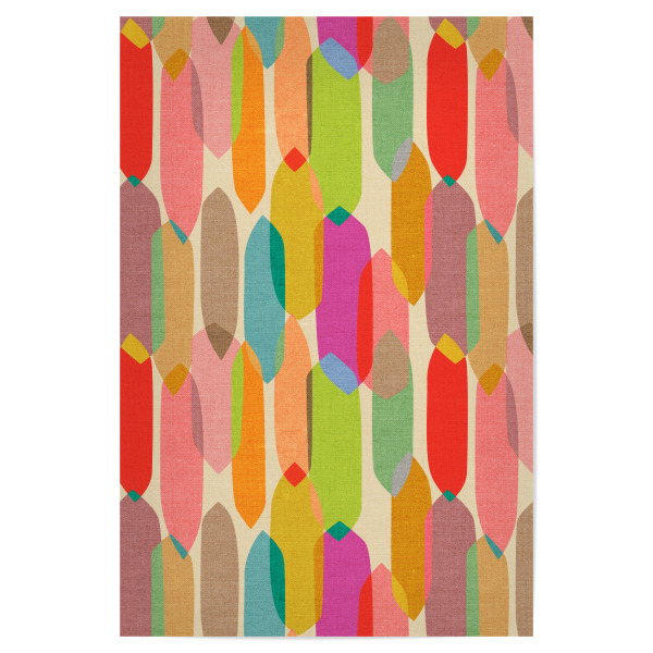 Poster 30x20 cm "Cecilia Mok -- Kaleidoscope" artboxONE - Abstrakt,Geometrie - Abstrakt,Modern,Form,Geometrie,Kreis,Popart,Maximalism,Neon