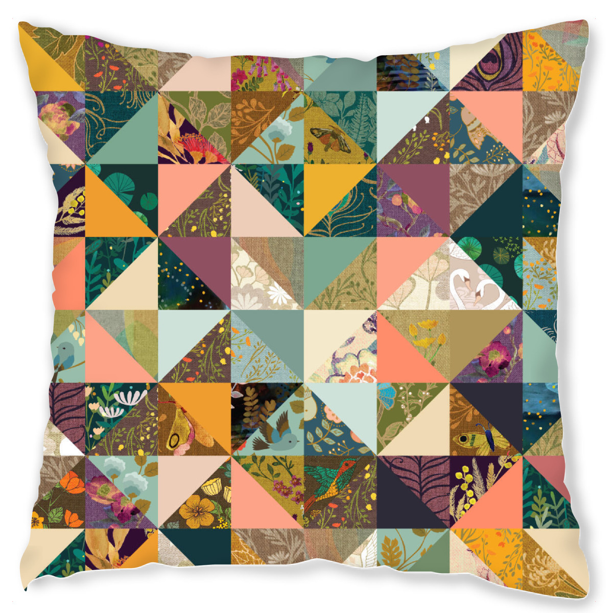 Design-Kissen "Cecilia Mok - Dreamers Quilt" artboxONE - Floral,Abstrakt,Geometrie