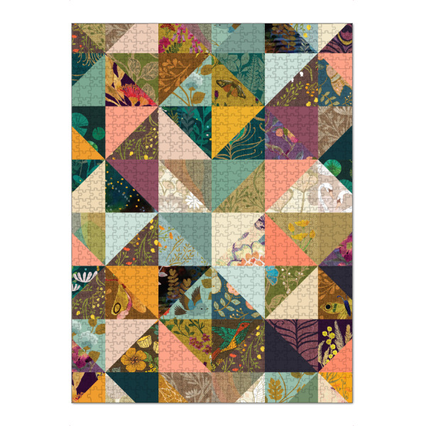 Puzzle Ravensburger "Cecilia Mok - Dreamers Quilt" artboxONE - Floral,Abstrakt,Geometrie