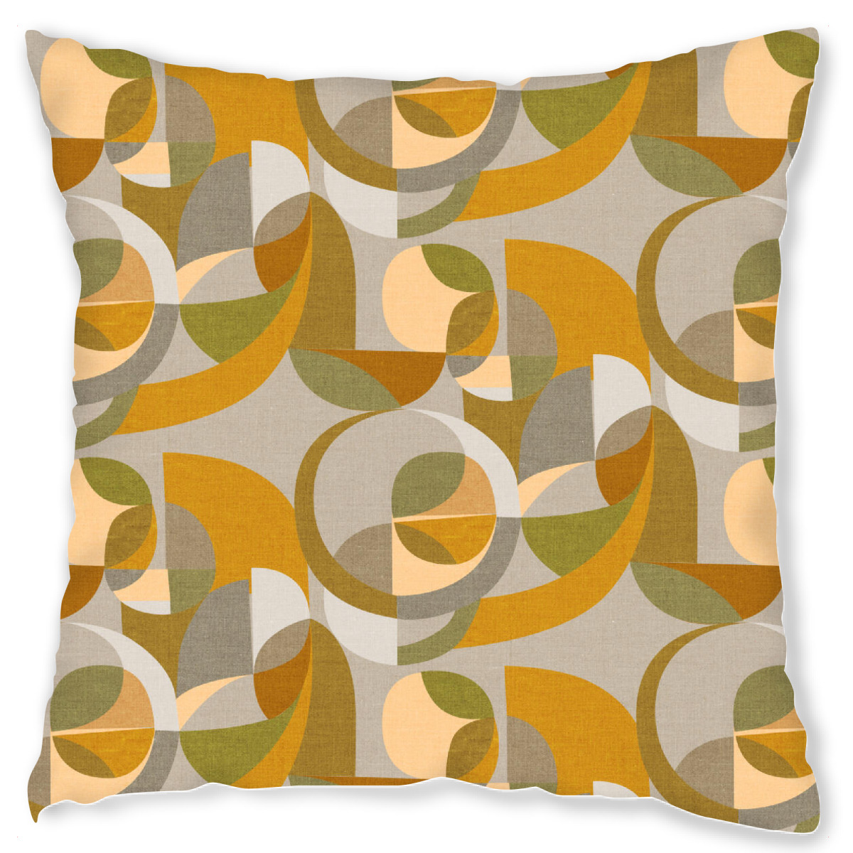 Design-Kissen "Cecilia Mok - Golden Circles" artboxONE - Abstrakt,Geometrie - Abstrakt,Modern,Form,Geometrie,Kreis,Vintage,Retro