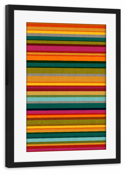 Poster mit Rahmen schwarz "Cecilia Mok - Stripes" artboxONE - Abstrakt,Geometrie,Fashion