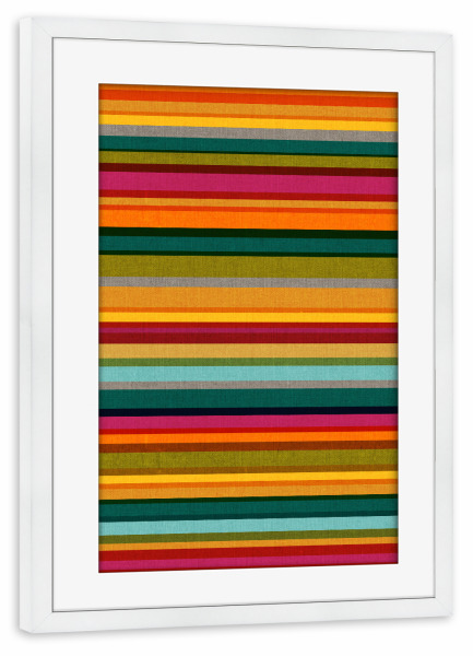 Poster mit Rahmen weiß "Cecilia Mok - Stripes" artboxONE - Abstrakt,Geometrie,Fashion