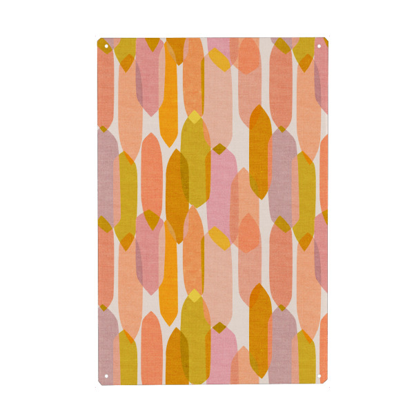 Holzbild "Cecilia Mok - Droplets Ivory" artboxONE - Abstrakt,Geometrie - Abstrakt,Modern,Form,Geometrie,Kreis,Muster,Bunt,Farbenfroh,Maximalismus