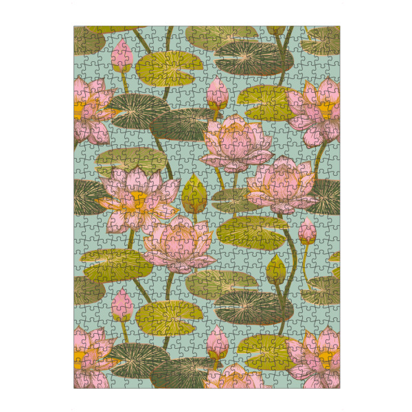 Puzzle Ravensburger "Cecilia Mok - Lotusblüten" artboxONE - Natur,Floral