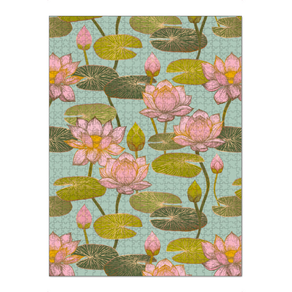 Puzzle Ravensburger "Cecilia Mok - Lotusblüten" artboxONE - Natur,Floral