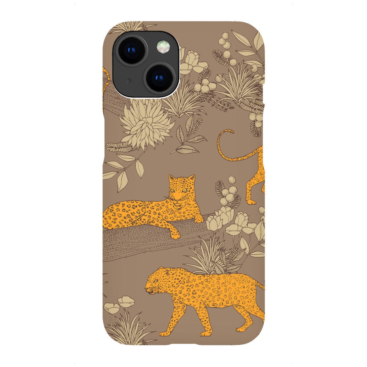 "Cecilia Mok - Leoparden Bronze"für iPhone - Premium-Case Handyhülle artboxONE