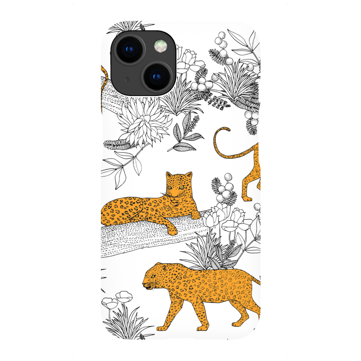 iPhone "Cecilia Mok - Leoparden White" Premium-Case Handyhülle artboxONE