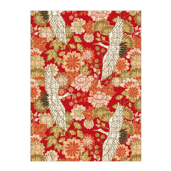 artboxONE Puzzle "Cecilia Mok - Kraniche Rot" artboxONE - Natur,Floral,Tiere