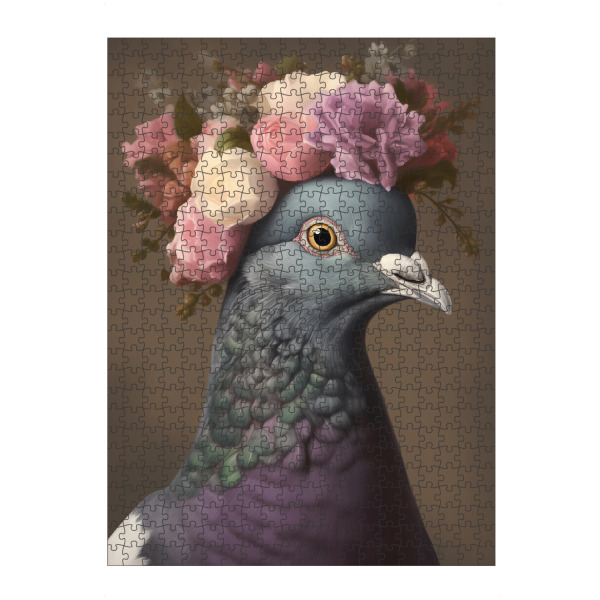 Puzzle Ravensburger "Blumige Taube" artboxONE - Natur,Floral,Tiere