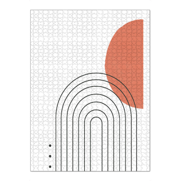 Puzzle Ravensburger "Boho-Sonne" artboxONE - Abstrakt,Architektur,Geometrie - Boho,Minimalistisch,Abstrakt,Formen,Geometrie - Bild boho