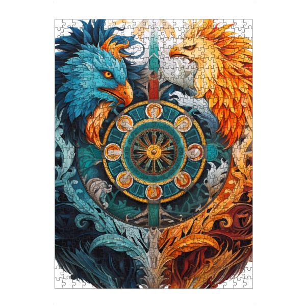 Puzzle Ravensburger "Mandala - Mystisch - Selene" artboxONE - Tiere,Abstrakt,Fiktion