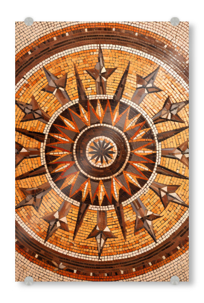 Acrylglasbild "Mandala - Roman - Deciumus" artboxONE - Reise,Abstrakt