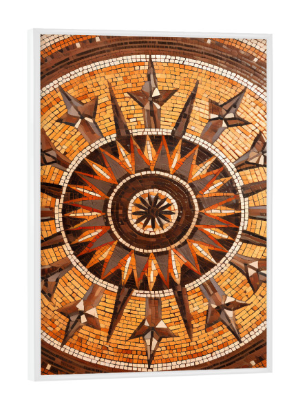 Poster mit weißem Rahmen "Mandala - Roman - Deciumus" artboxONE - Reise,Abstrakt