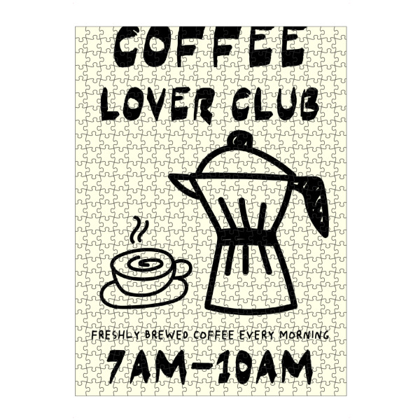 artboxONE Puzzle "Coffee lover club" artboxONE - Essen & Trinken,Essen & Trinken / Obst & Gemüse