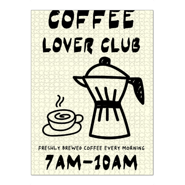 Puzzle Ravensburger "Coffee lover club" artboxONE - Essen & Trinken,Essen & Trinken / Obst & Gemüse