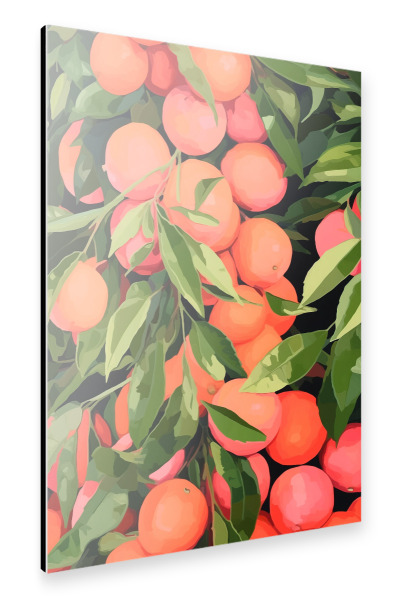 Alu-Dibond "Orangen Liebe" 30x20 cm artboxONE