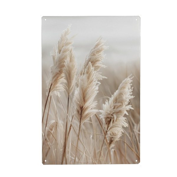 Holzbild "Pampasgras am Meer" artboxONE - Natur,Reise / Strand und Meer