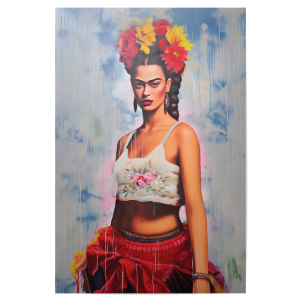 Poster "Crazy Frida" artboxONE - Abstrakt,Menschen,Fashion