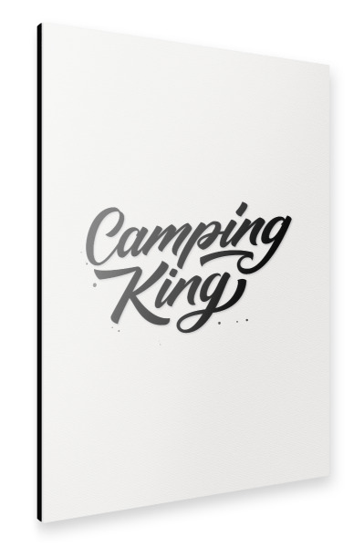Alu-Dibond "Camping King" 30x20 cm artboxONE