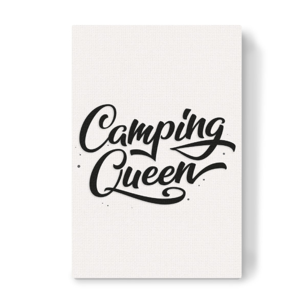 Leinwandbild "Camping Queen" artboxONE - Typografie,Für Mama,Lustig