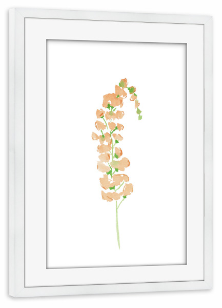 Poster mit Rahmen weiß "Wildblumig" artboxONE - Natur,Floral - Blumen,Blume,Aquarell,Malerei,Handgefertigt