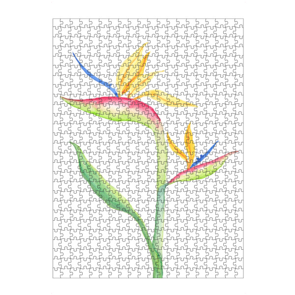 Puzzle Ravensburger "Zweig des Paradiesvogels" artboxONE - Natur,Floral - Paradiesvogel,Tropische,Tropische blätter - Bild paradiesvogel