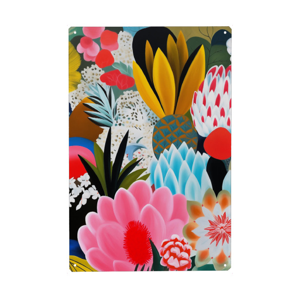 Holzbild "Botanische Malerei" artboxONE - Natur,Floral,Abstrakt