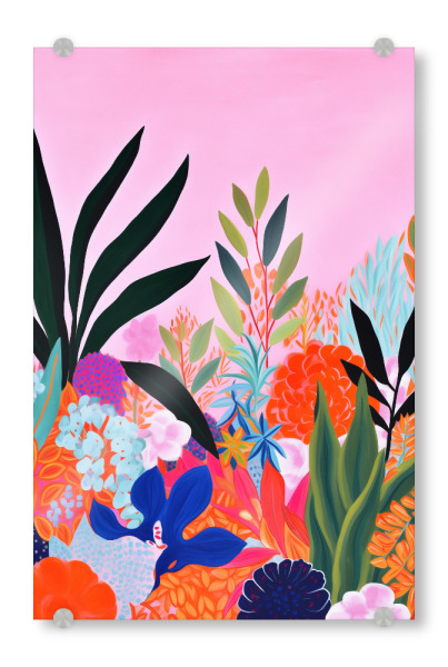 Acrylglasbild "Botanischer Frühling" artboxONE - Natur,Floral,Abstrakt