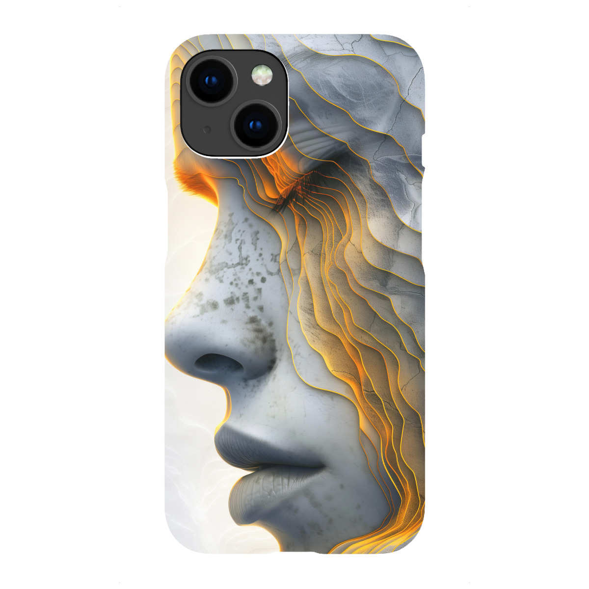 iPhone "Frauengesicht D" Premium-Case Handyhülle artboxONE