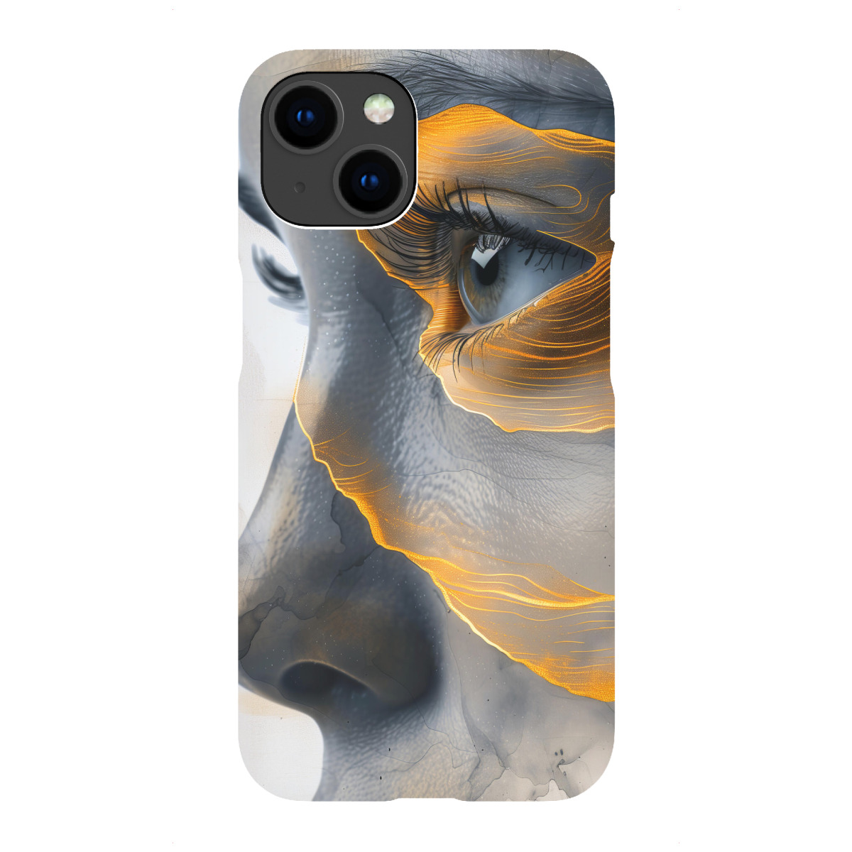 "Frauengesicht G"für iPhone - Premium-Case Handyhülle artboxONE