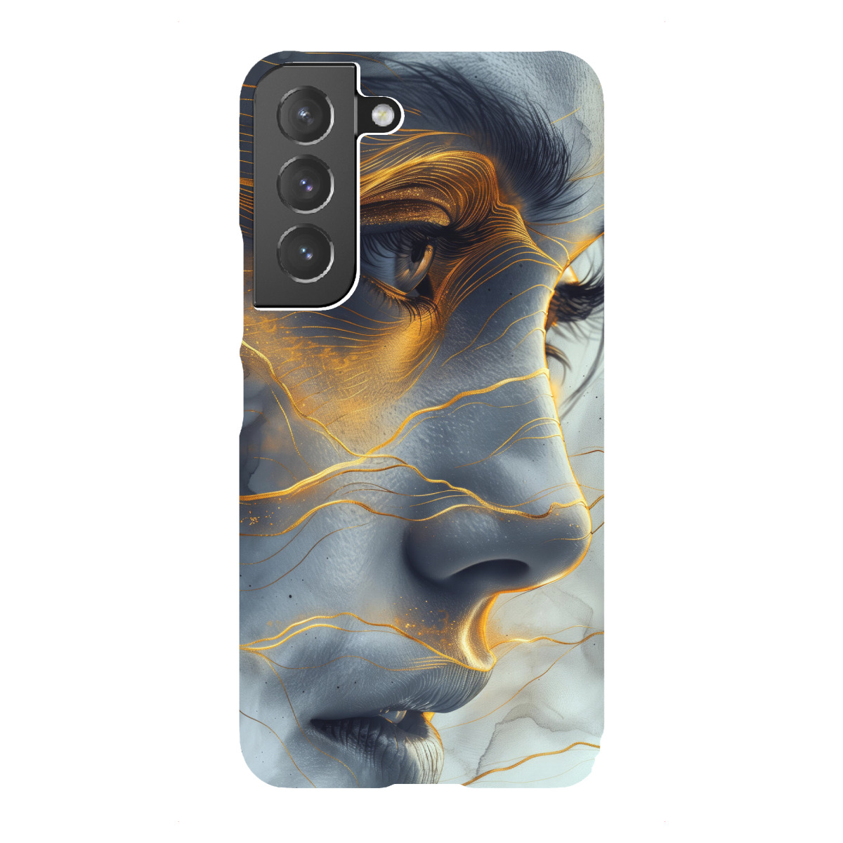 "Frauengesicht M"für Samsung Galaxy - Premium-Case Handyhülle artboxONE